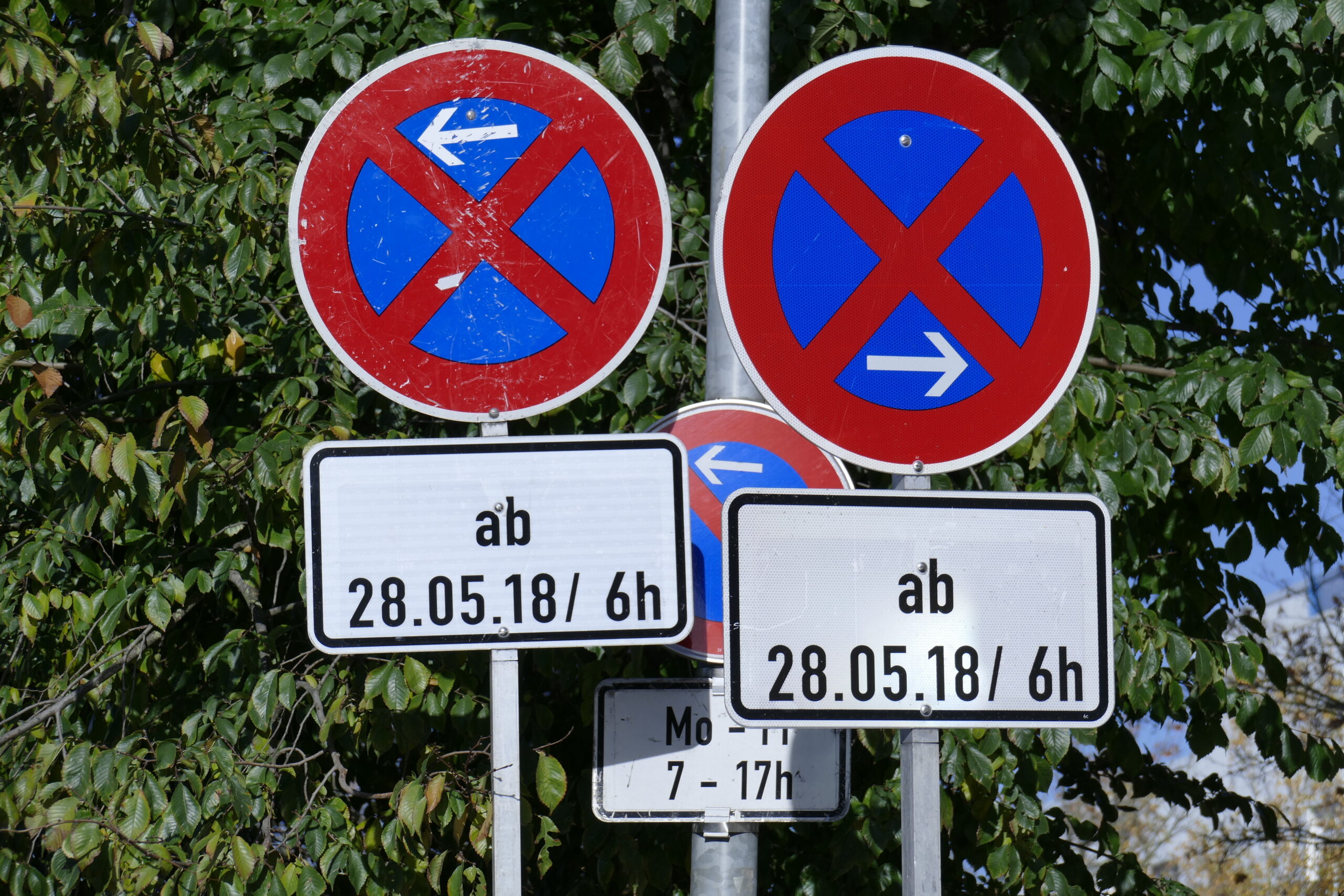 Aufstellen von Halteverbotszonen für Ihren Umzug mit uns