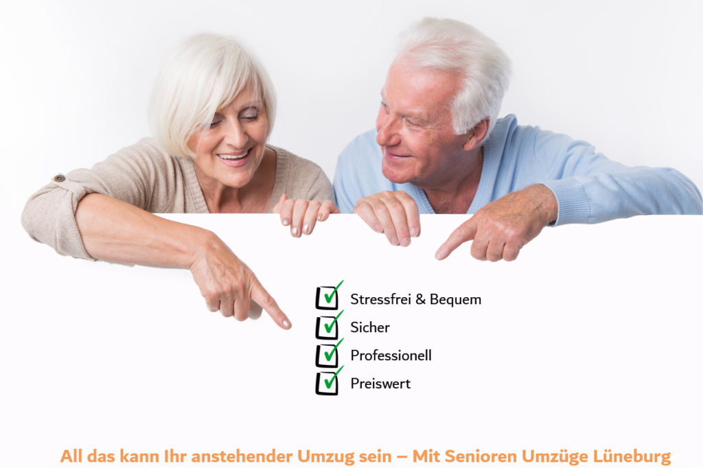 Senioren zeigen auf die Vorteile eines Umzugs mit Senioren Umzüge Lüneburg
