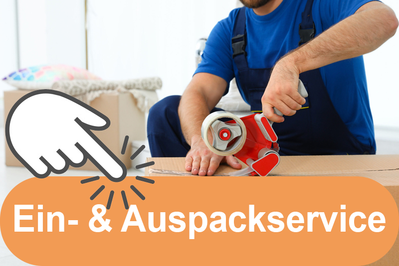 Klickbarer Banner zu Ein- und Auspackservice