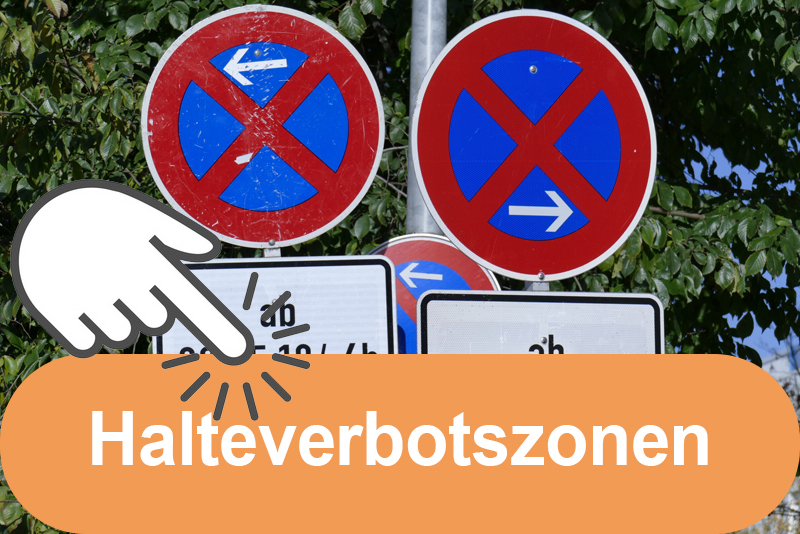 Klickbarer Banner zu Halteverbotszonen