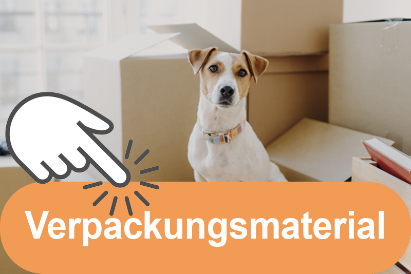 Klickbarer Banner zu Verpackungsmaterial