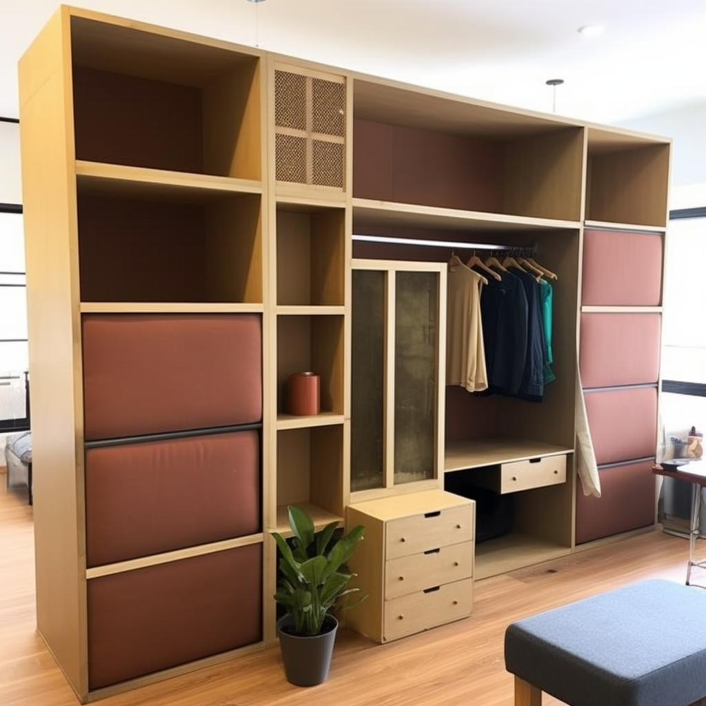 Montierter komplexer Schlafzimmerschrank